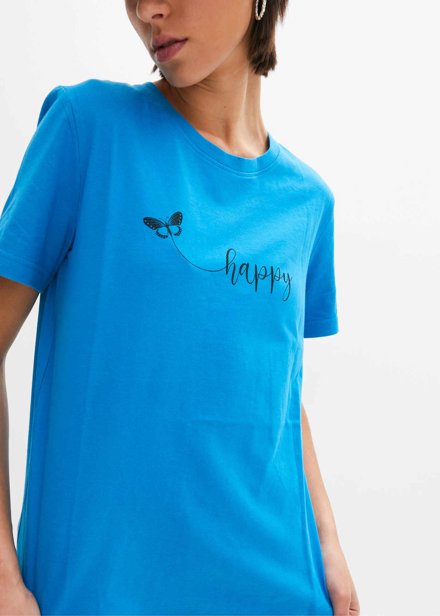 T-shirt 100% coton • bleu pacifique • Boutique bonprix