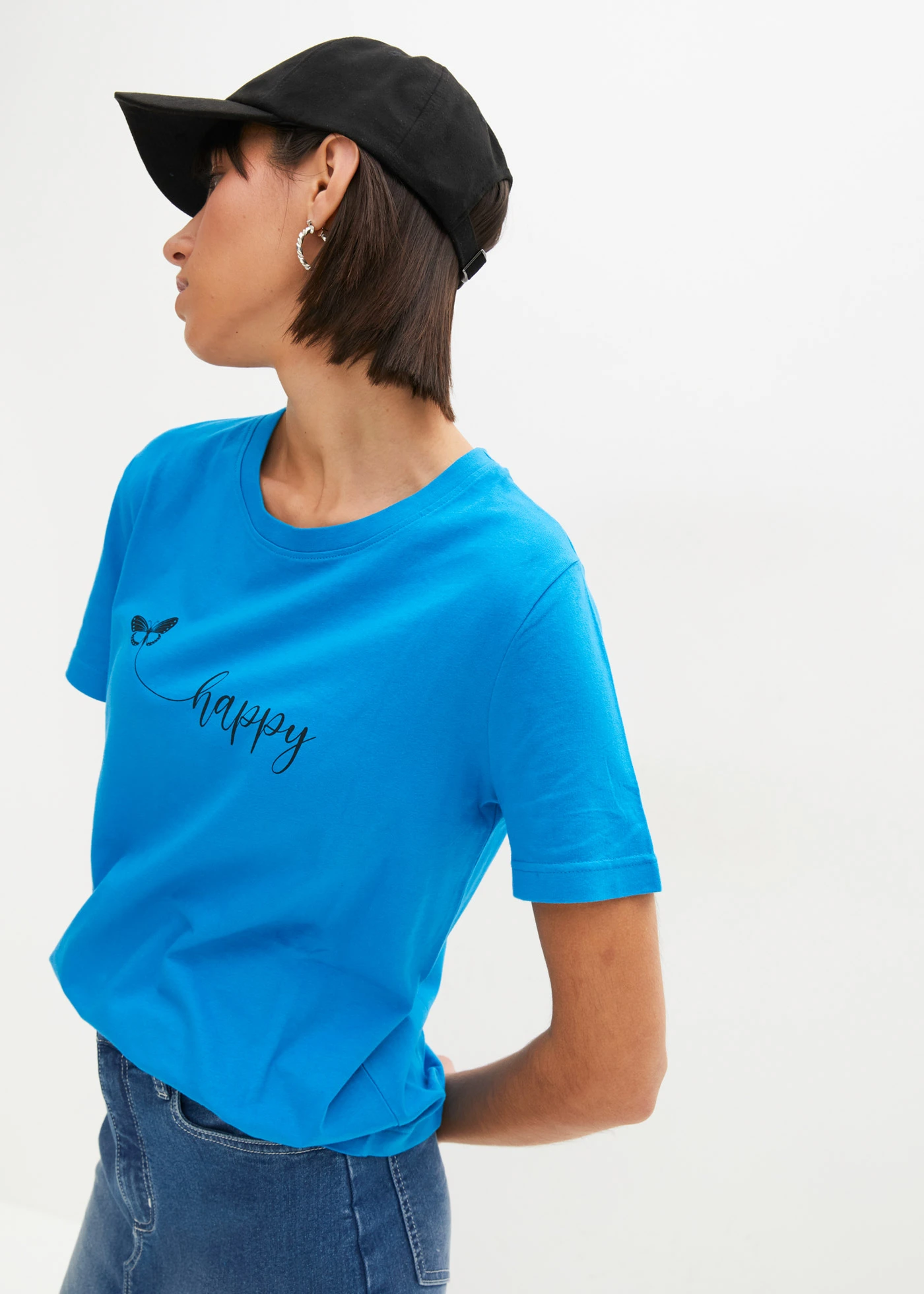 T-shirt 100% coton • bleu pacifique • Boutique bonprix