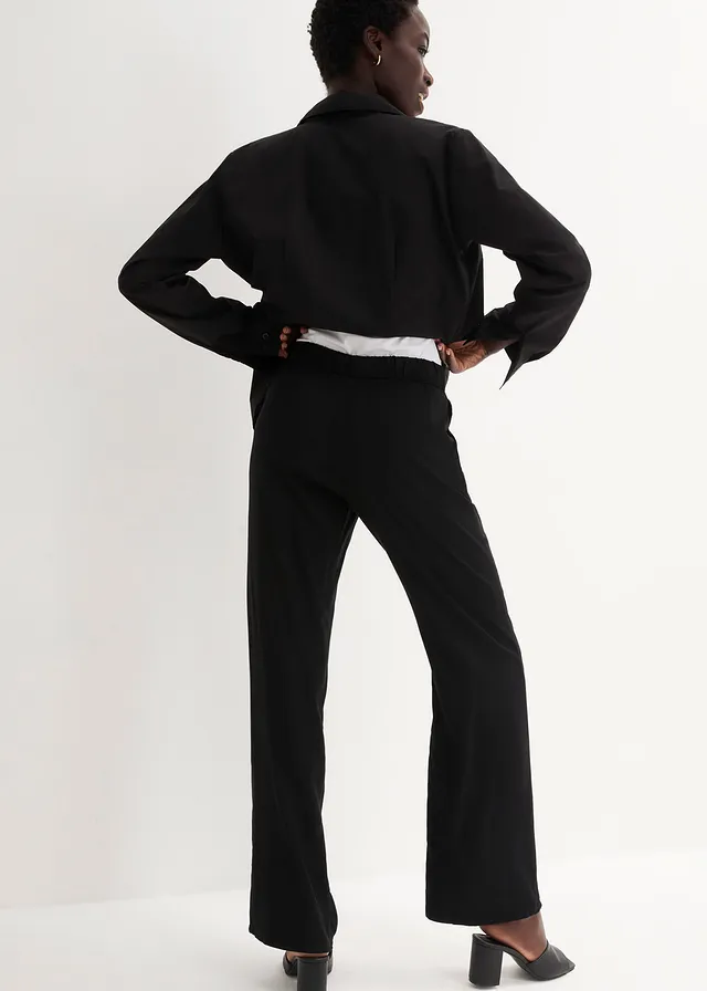 Broek van viscose, Kleur: zwart