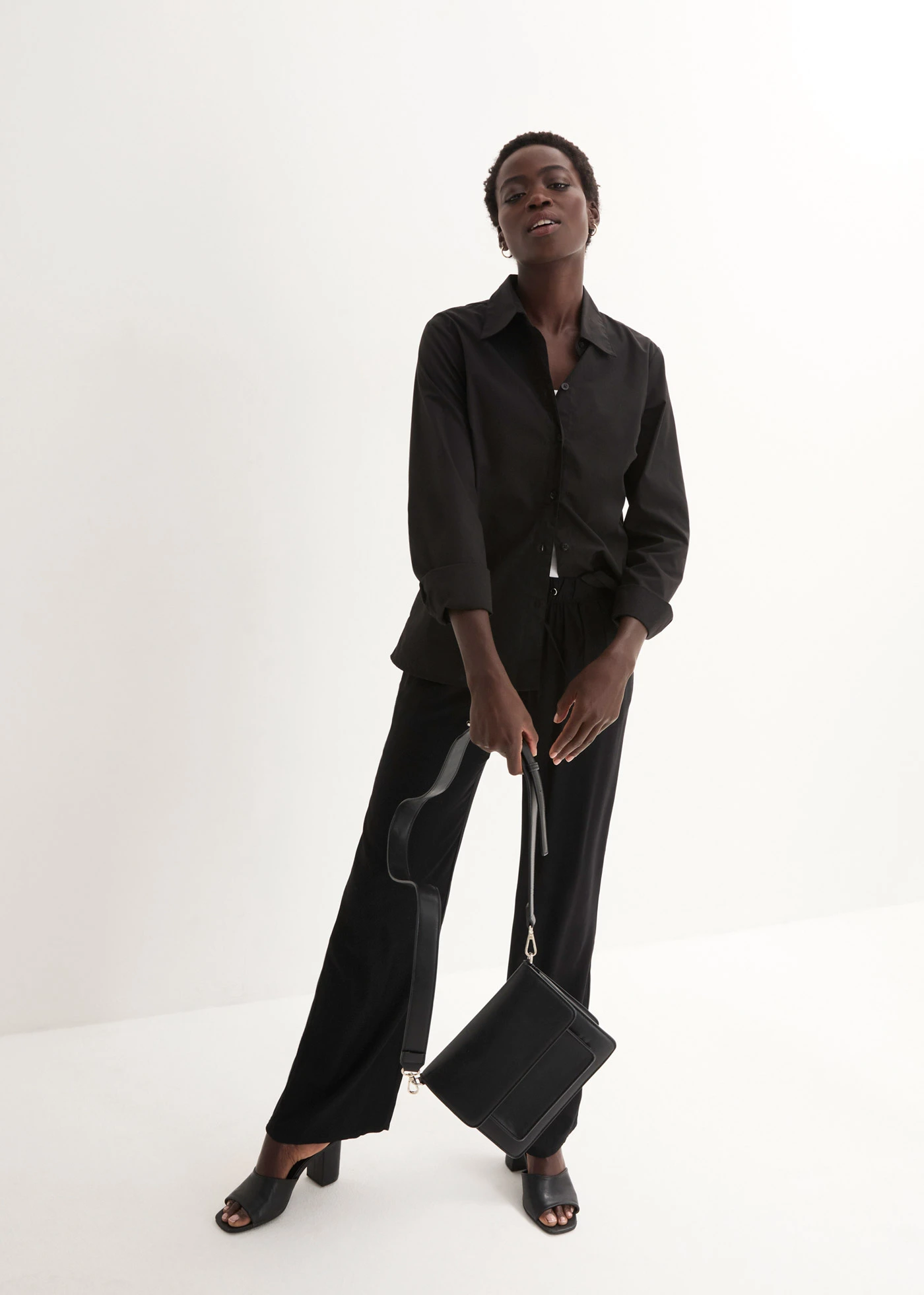 Instapbroek van viscose • zwart • bonprix online shop