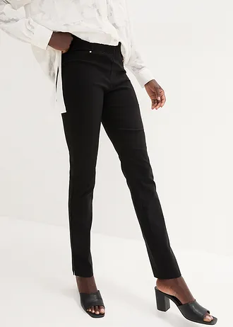 Pantalon extensible à taille entièrement élastiquée • noir • Boutique bonprix