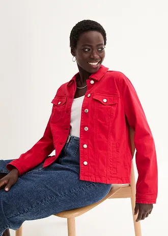 Twill jas • rood • bonprix online shop