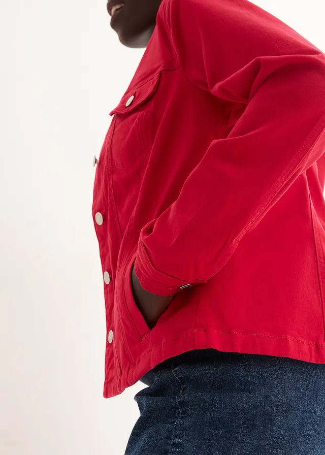 Keprový kabátek • červená • bonprix obchod