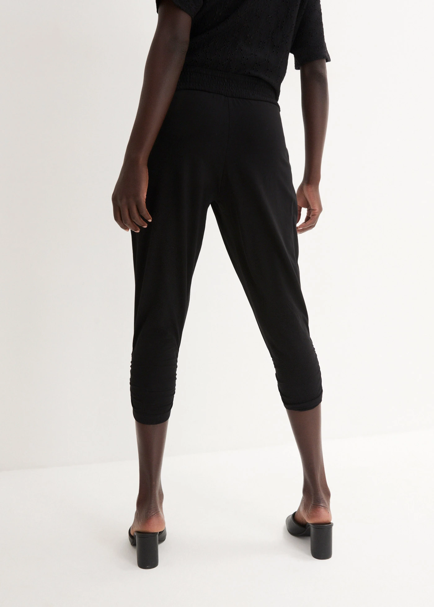 Jersey broek van een katoenmix • zwart • bonprix online shop