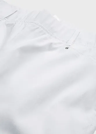 Pantalon extensible à taille entièrement élastiquée • blanc • Boutique bonprix