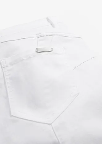 Bavlněné strečové kalhoty • bílá • bonprix obchod
