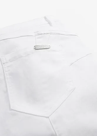 Pantalon en coton extensible • blanc • Boutique bonprix