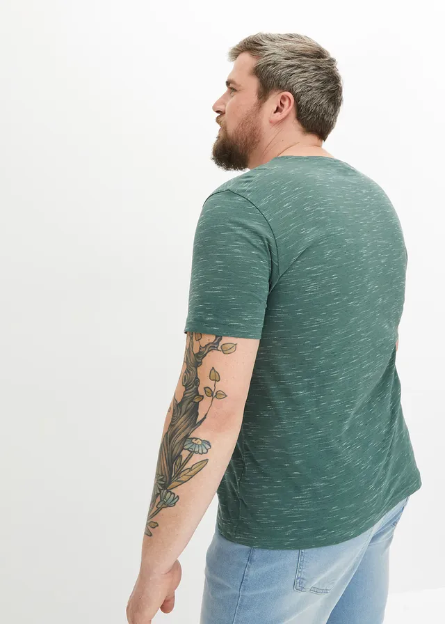 T-shirt, Kleur: groen gemêleerd