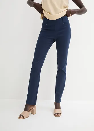 Pantalon extensible à taille entièrement élastiquée • bleu foncé • Boutique bonprix