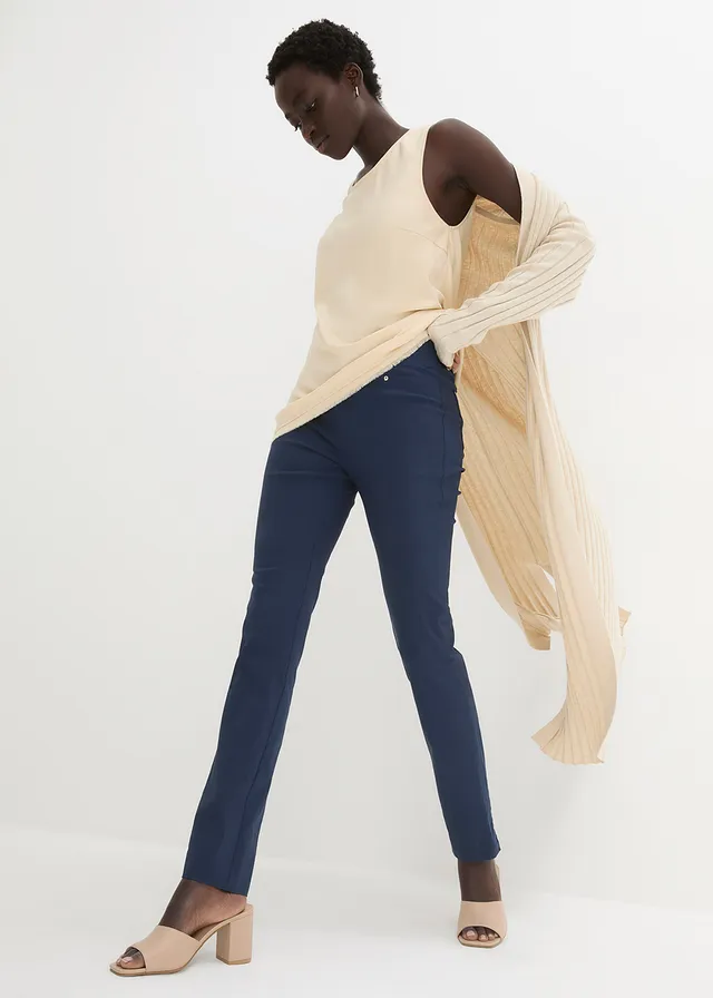 Pantalon extensible à taille entièrement élastiquée • bleu foncé • product-page.page-title-suffix