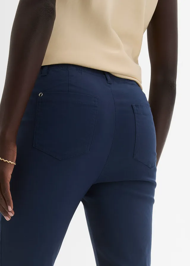 Pantalon extensible à taille entièrement élastiquée • bleu foncé • product-page.page-title-suffix