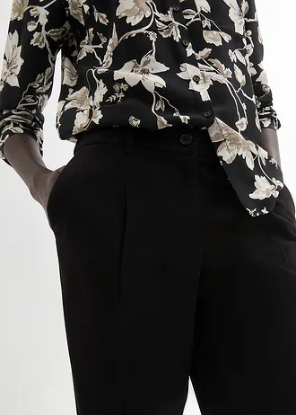 Pantaloni cu pense • negru • magazin bonprix