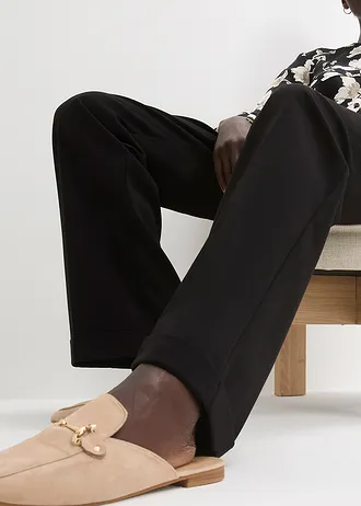 Pantaloni cu pense • negru • magazin bonprix