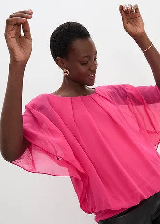 Blouse en mousseline • magenta • Boutique bonprix