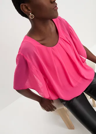 Blouse en mousseline • magenta • Boutique bonprix
