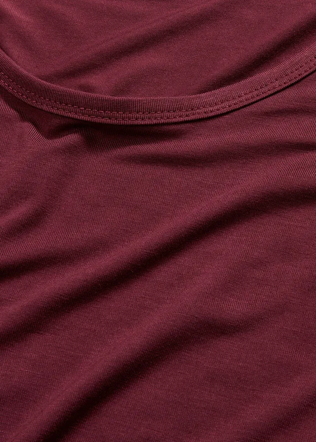 T-shirt doux en viscose extensible • rouge érable • product-page.page-title-suffix