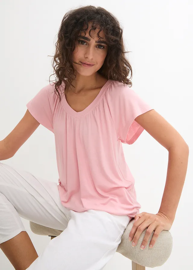 Shirt in een viscosemix • zoet roze • product-page.page-title-suffix