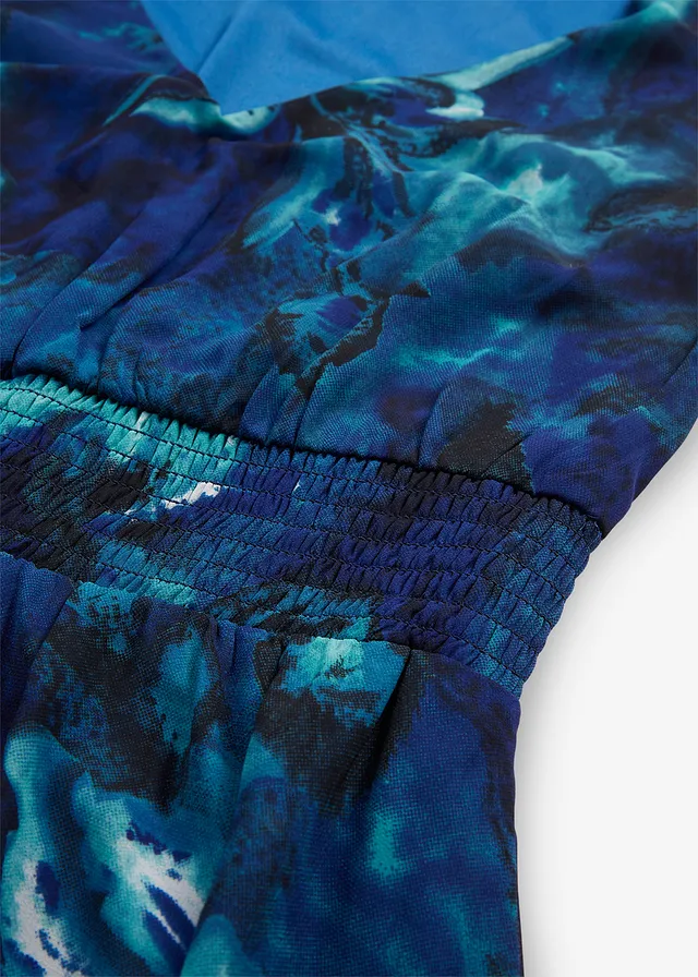 Maxi jurk van chiffon • blauw gebloemd • product-page.page-title-suffix