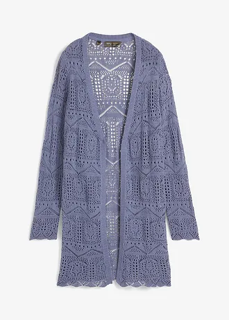 Dlouhý ažurový svetřík