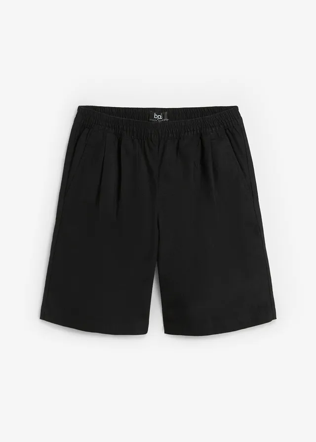 Bermuda en mélange lin et coton