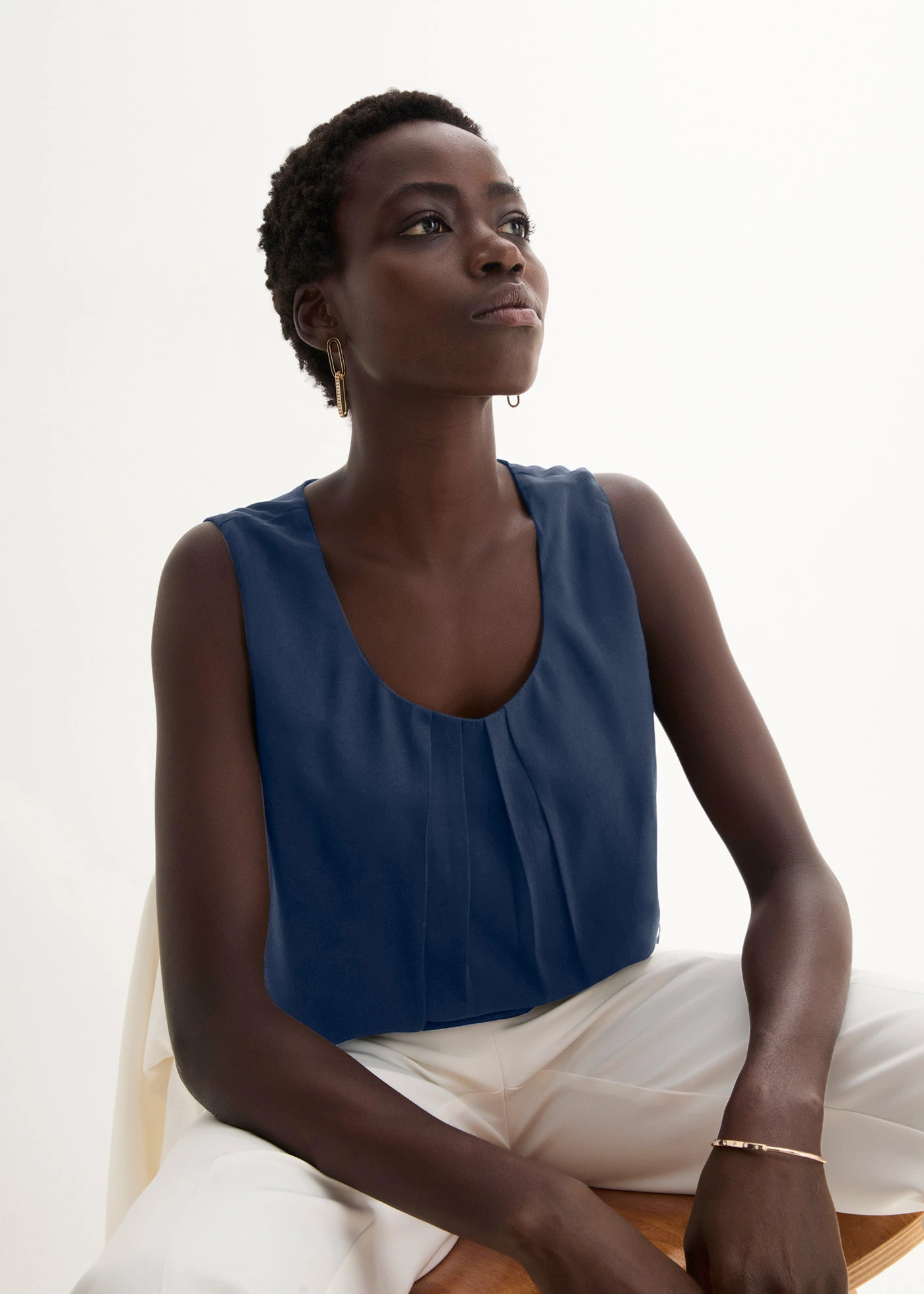 Top-blouse • bleu foncé • Boutique bonprix