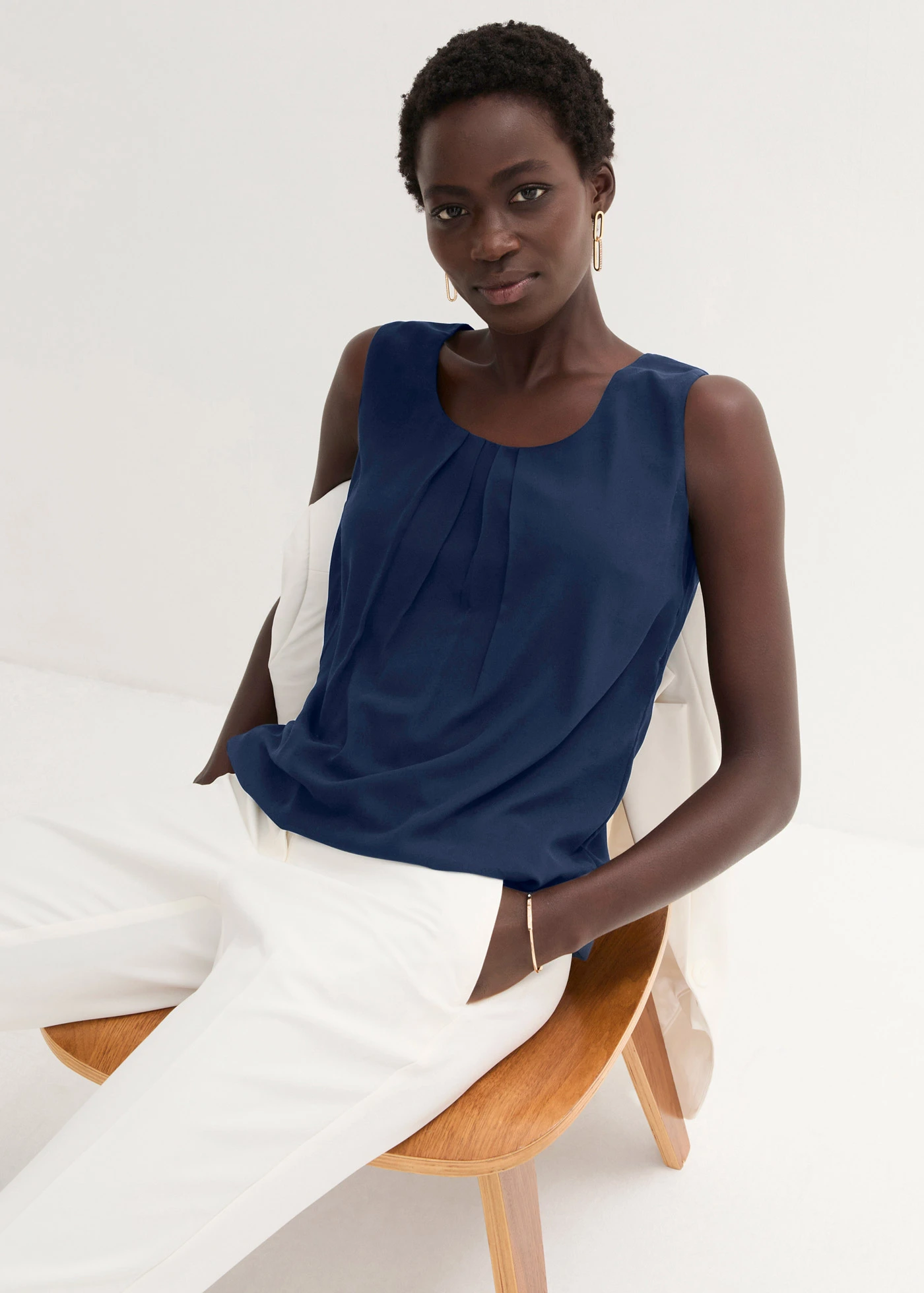 Top-bluză • bleumarin • magazin bonprix