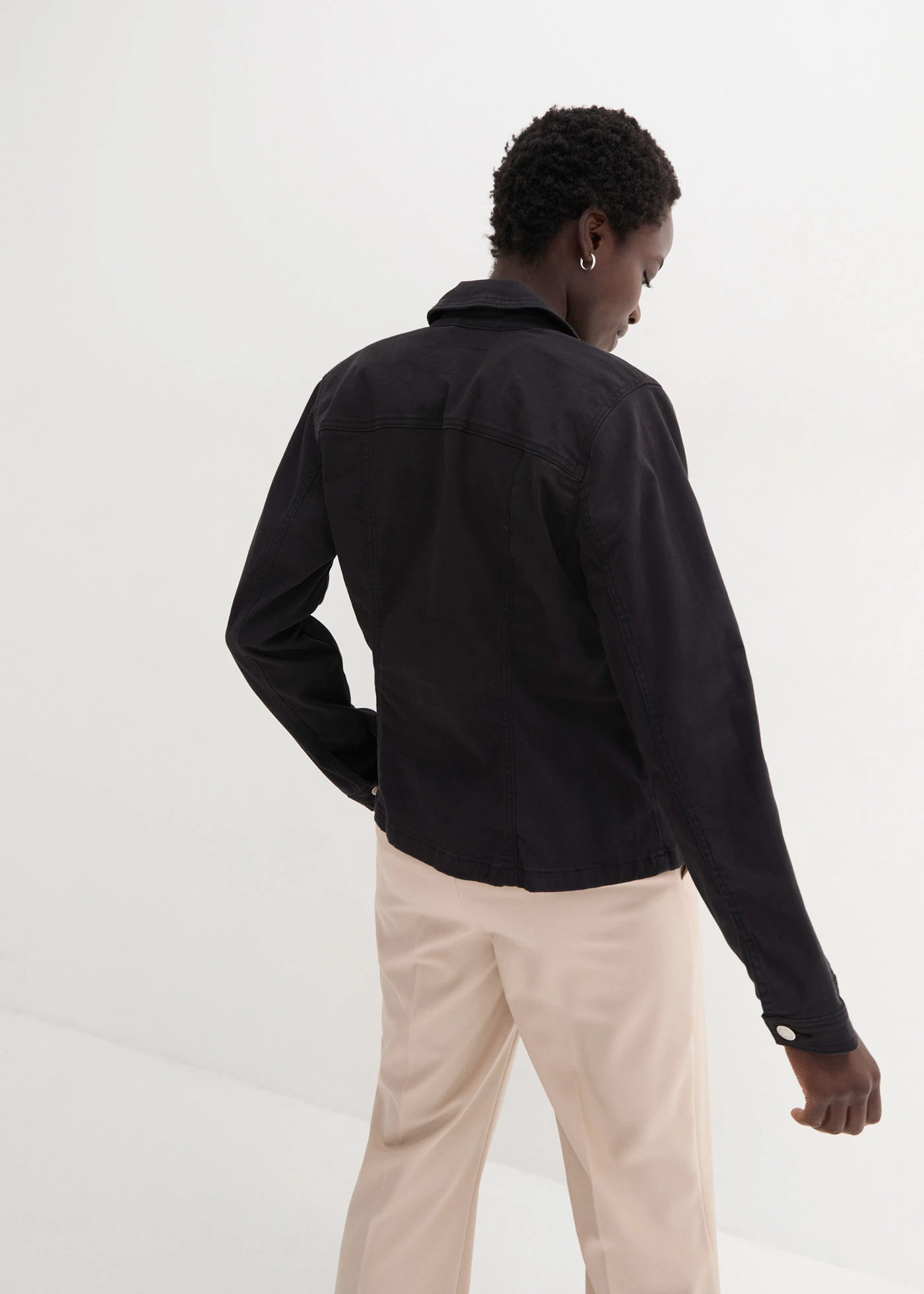 Veste en twill • noir • Boutique bonprix