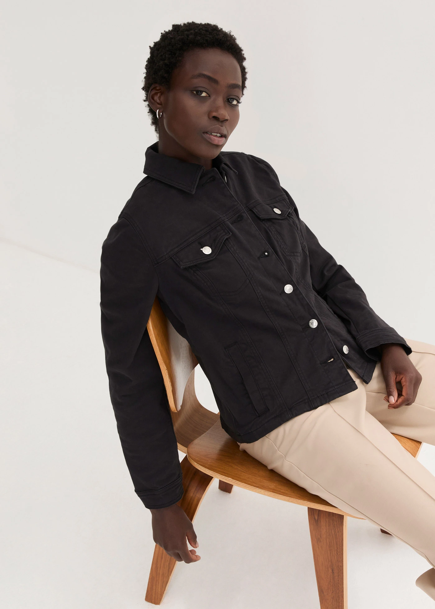 Twill jas • zwart • bonprix online shop