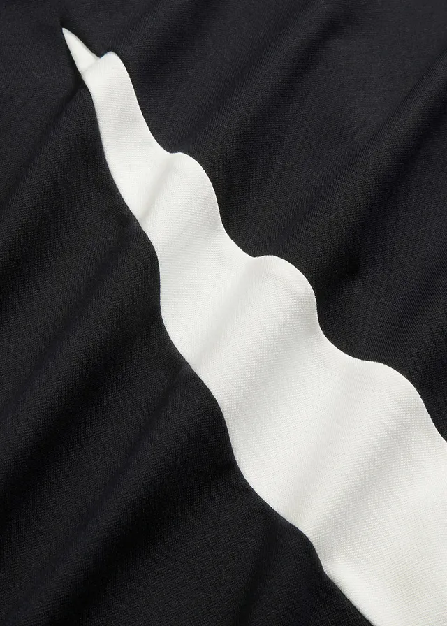 Robe fourreau douce en viscose majoritaire • noir / blanc • Boutique bonprix
