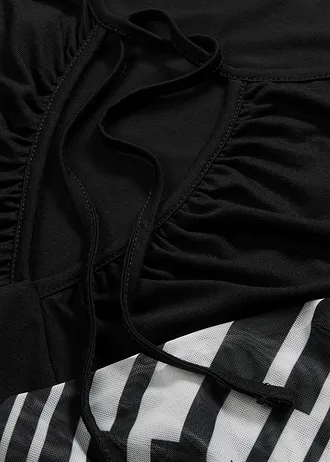 Shirt ze zrównoważonej wiskozy • czarno-biały w graficzny wzór • bonprix obchod