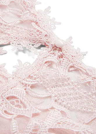 Robe courte à dentelle • rose nacré • Boutique bonprix