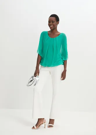 Blouse en mousseline • vert jade • Boutique bonprix