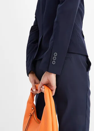 Korte blazer met klepzakken • donkerblauw • bonprix online shop