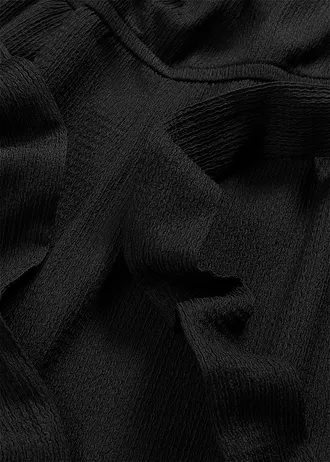 Jersey jumpsuit van gestructureerde crêpe • zwart • bonprix online shop