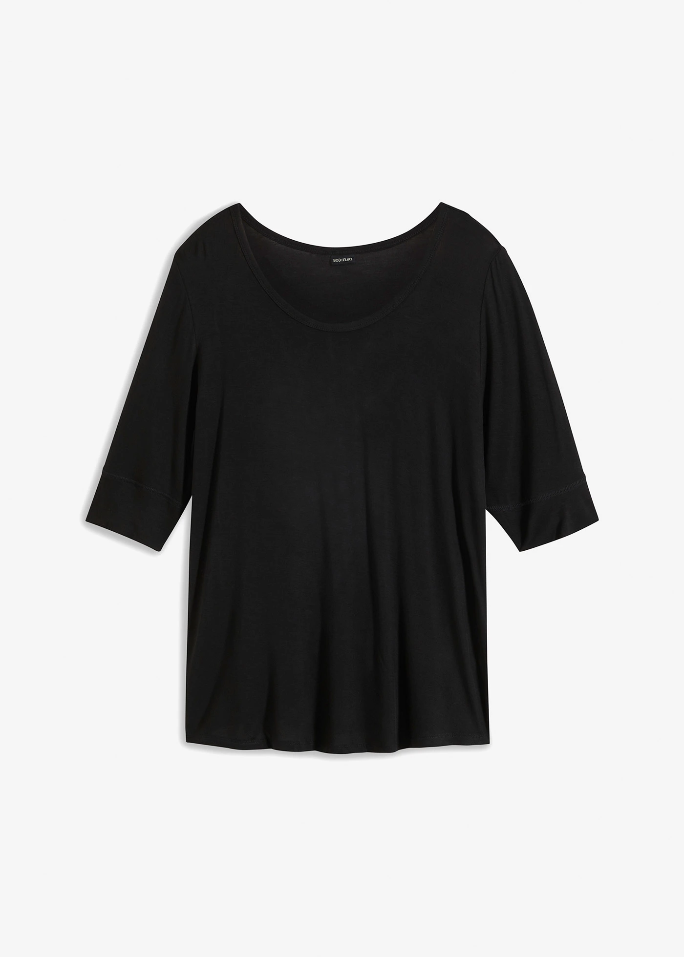 T-shirt doux en viscose extensible • noir • Boutique bonprix