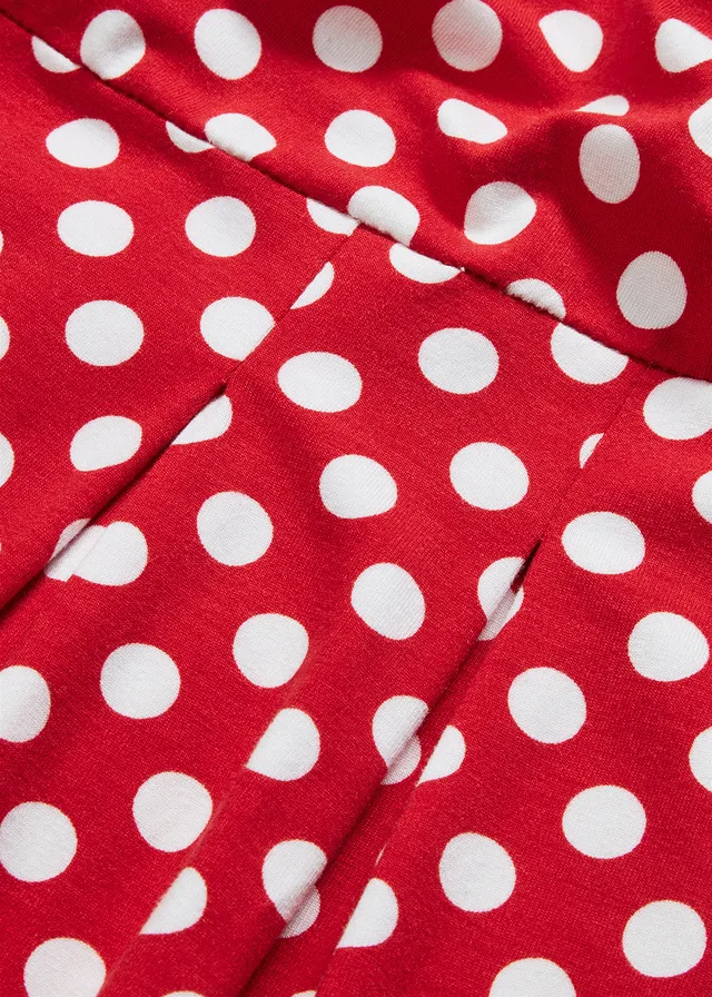 Robe en jersey viscose • fraise pois blanc • product-page.page-title-suffix