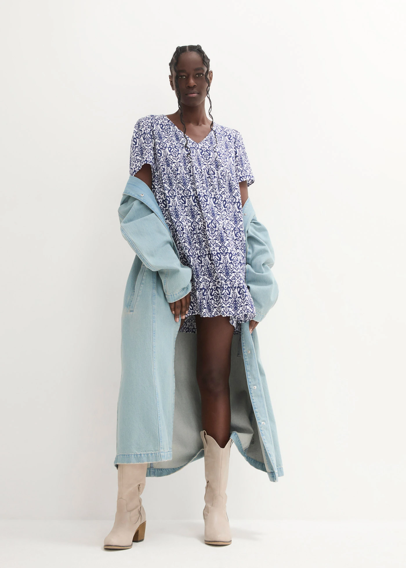 Mini jurk • blauw • bonprix online shop