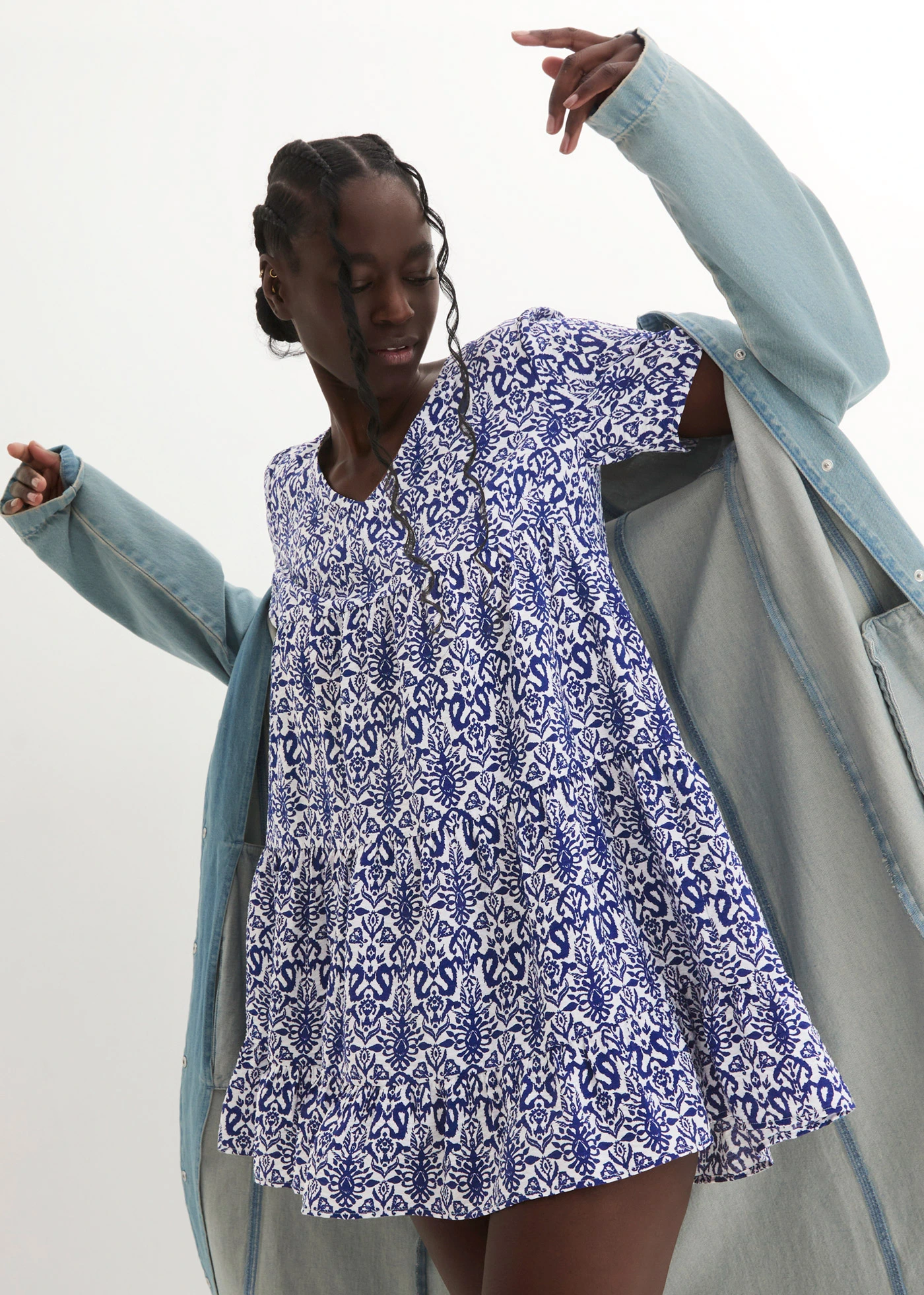 Mini jurk • blauw • bonprix online shop