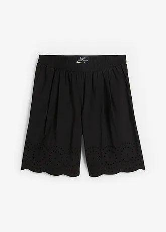 Short 100% coton avec taille élastiquée