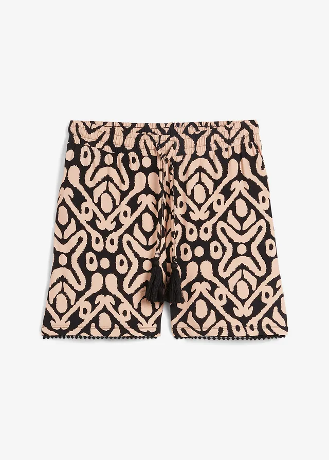 Pantaloni scurți de jerse din mix moale cu viscoză