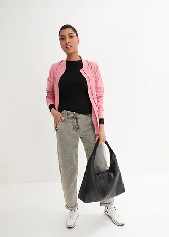 Džíny se sepráním ve vzhledu Vintage, barva: šedý denim