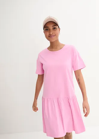 Korte shirtjurk van biologisch katoen • roze • bonprix online shop