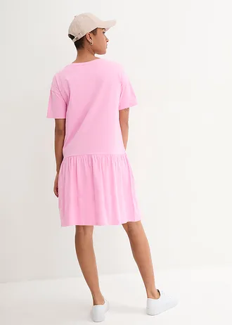 Korte shirtjurk van biologisch katoen • roze • bonprix online shop