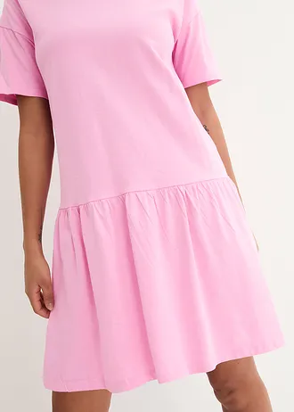 Korte shirtjurk van biologisch katoen • roze • bonprix online shop