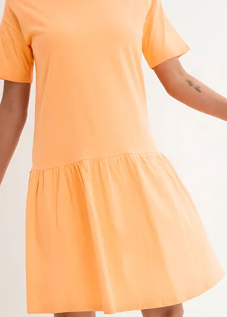 Korte shirtjurk van biologisch katoen • lichtoranje • bonprix online shop