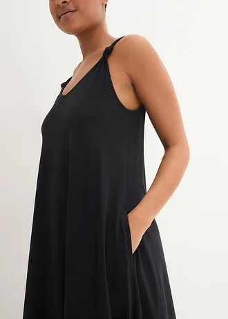 Jersey jurk van puur katoen • zwart • bonprix online shop
