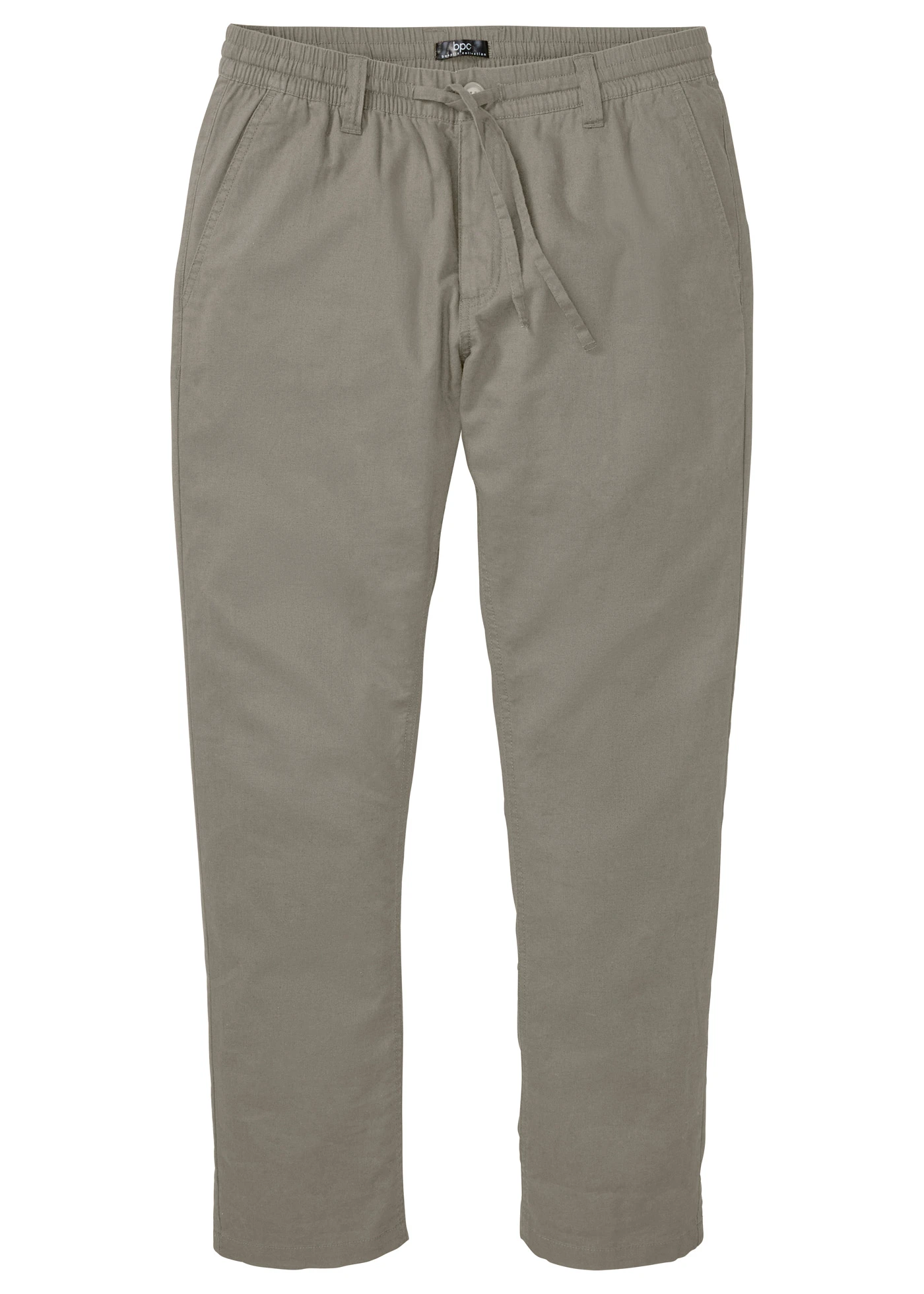 Pantaloni chino Regular Fit, Straight, din mix lejer cu in • oliv fumuriu • magazin bonprix