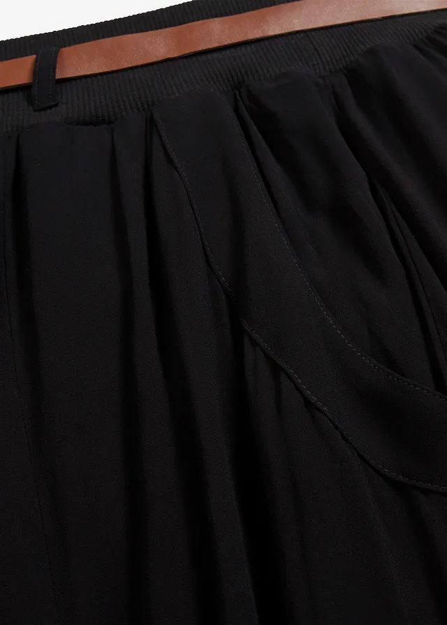 Jupe longue avec ceinture (ens. 2 pces) • noir • product-page.page-title-suffix