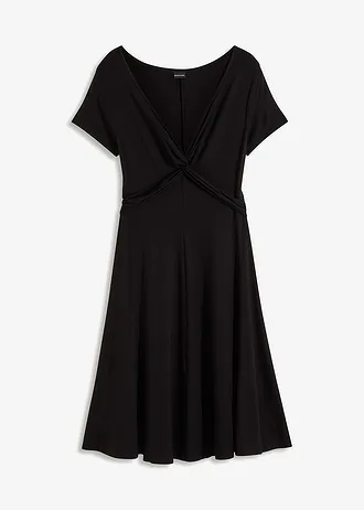 Robe en jersey viscose extensible • noir • Boutique bonprix