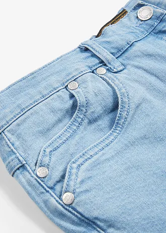 Capri džíny, Mid Waist • modrá bleached • bonprix obchod